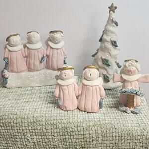 Sprinkles Christmas Choir Figurine Set 1997 Nancye Williams Angel Decoration Lot